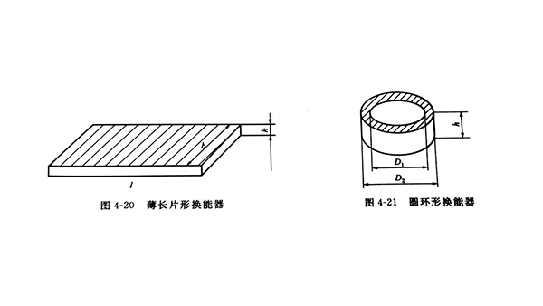 压电换能器的结构形式、特点及频率公式